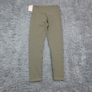 Belle & Bell Leggings Womens Medium Green High Rise Ankle Yoga Pants 24x25* NWT
